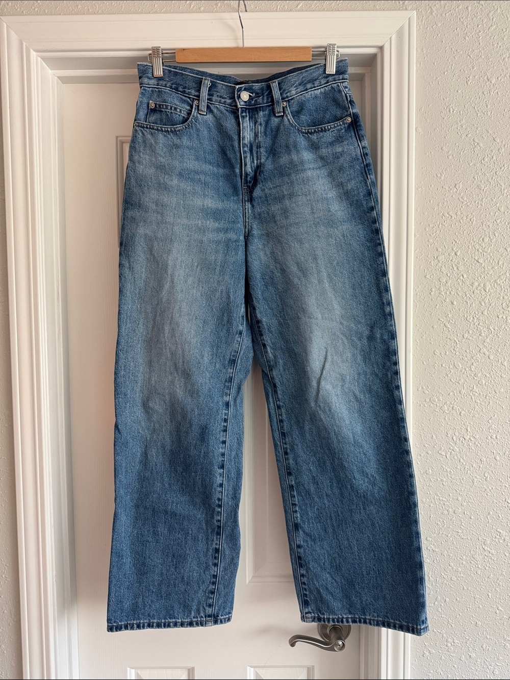 Uniqlo Wide Straight High Rise Jeans